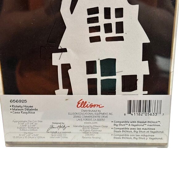 Sizzix Tim Holtz Alteration Bigz Die Rickety House 656925 Halloween Scrapbooking - Picture 6 of 11